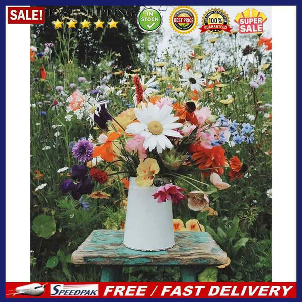 DIY Paint By Number Kit Vase on The Chair Acrylic Paint Craft Ornament Art