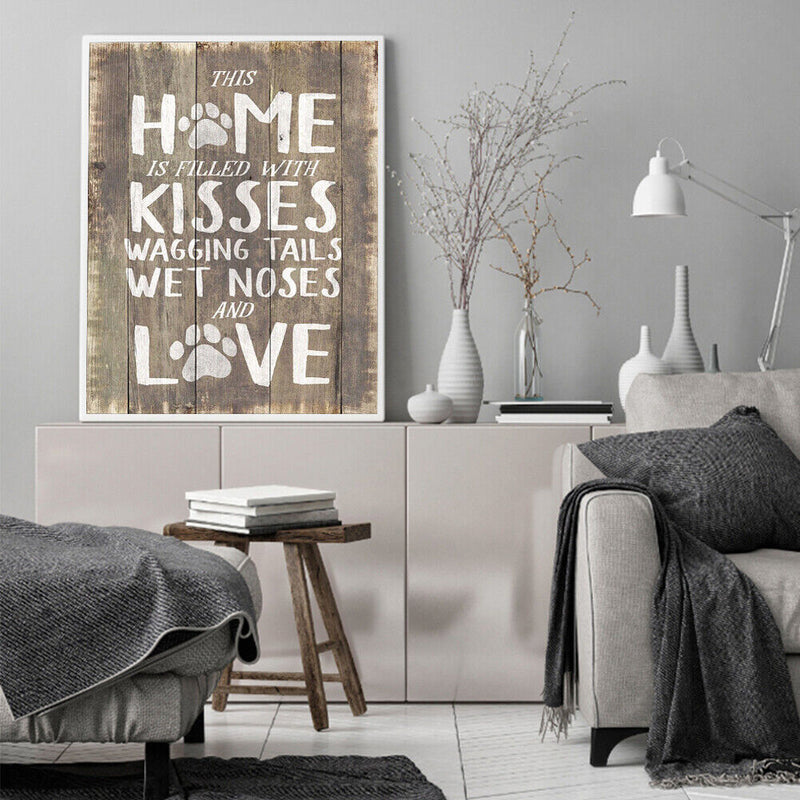 Letters Drawing Frameless DIY Oil Paint by Numbers Canvas Home Decoration