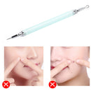 Detachable Double-Head Blackhead Acne Remover Needle Stainless Steel (Blue)