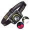 Zoom Glare Headlamp XPG+LED Glare Headlight Fishing Head Lamp USB Charging