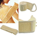 Bath Shower Exfoliating Back Strap Scrubber Brush Body Massage FAST Towel L0H6