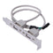 2 Port Rear Panel Bracket Motherboard Cable USB 2.0 Connector Cable Adapter
