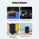 Dual Use Wireless Inflatable Pump Electric Quick Inflator Air Pump w/ 3 Nozzles