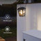 Retro LED Solar Light Outdoor Motion Sensor Street Garden Wall Lamp (Round)