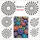 DIY Craft Scrapbooking Painting template Mandala Auxiliary Layering Stencils