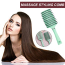 Scalp Massage Comb Bristle Women Curly Hair Detangle Brush Salon (Green) Newly