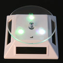 3pcs 360 Turntable Solar Showcase Display Stand 037B