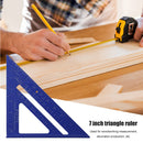 7 inch Triangle Ruler Angle Protractor for Building Framing Tools (Blue) Newly