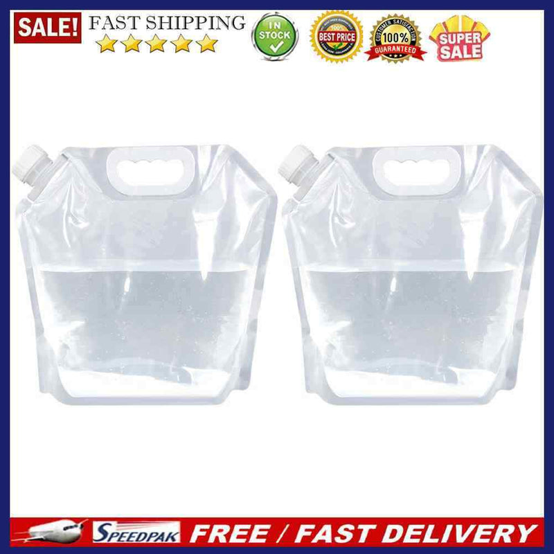 Large Capacity Hiking Collapsible Water Bags Foldable Water Storage Container