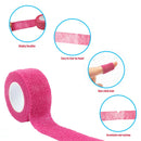 Self Adhesive Elastic Bandage Cross Stitch Finger Protector (Lotus Pink)