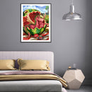 5D Rhinestone Pictures DIY Fruit Dinosaur Full Round Drill Diamond Painting Kit