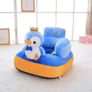 Baby Sofa Cover Soft Washable Sit Seat Chairs No Filler Cradle (Penguin) Newly