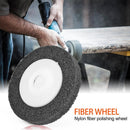 Nylon Fiber Polishing Wheel Non-woven Abrasive Metal Grinding Disc (Grey) Newly