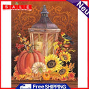 Full Embroidery Pumpkin Light 3-Beach 11CT Printed Cross Stitch Cotton DIY Kit