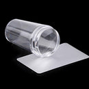 Nail Art Stamping Plate Scraper High Elastic Lovely Stamper Heads Set with Cap