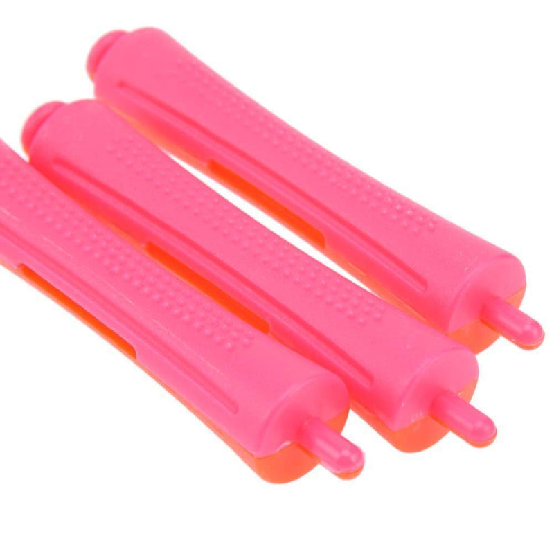 12pcs Perm Bar Rubber Band Hair Curler Hairdressing Tool(Random Color/6