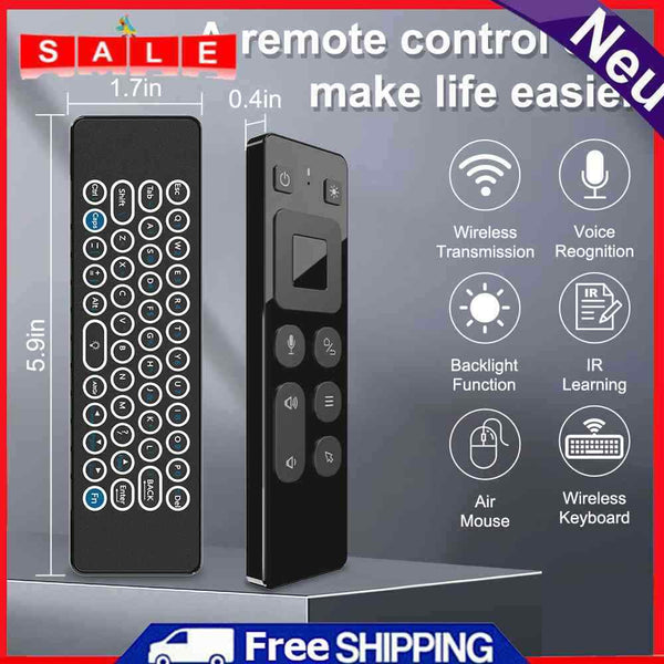2"" 1 Air Mouse Voice Control IR Learning Air Mouse Remote Keyboard for Android