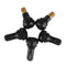 TR412 Snap-in Rubber Tubeless Tire Valve Stems for Car Motorcycle (25pcs)