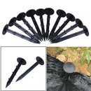 10 Pcs Black Plastic Mulch Film Mulching Nail Gardening Fixing Tools S
