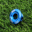 MUQZI CNC MTB Road Bike M19 Crank Cover Screws Crankset Bolt Cap (Blue)