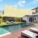 Sun Shade Sail - Rectangle Canopy Awning Cloth Screen with Rope (2x1.6m) Newly