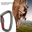 Aluminum Carabiner Outdoor Camping Climbing Hammock Lock Buckle (Grey) Newly