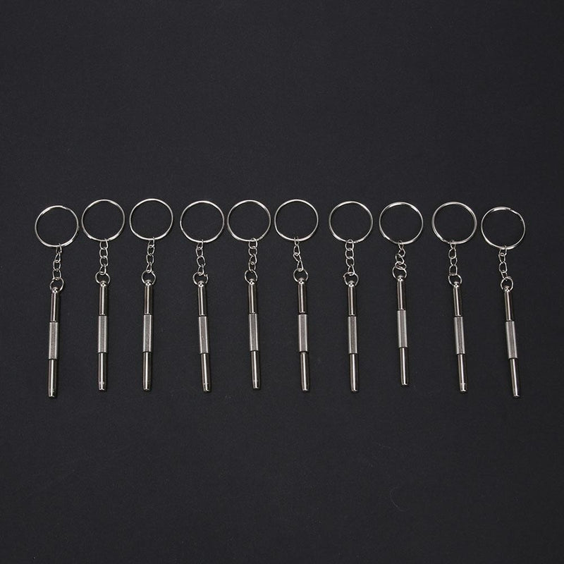 10pcs 3 in 1 Multifunctional Glasses Screwdriver Repair Kit Hand Tools