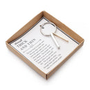 Gift Friendship Keychain Through Thick and Thin Keychain Inspirational Keychain