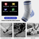 Anti Skid Sports Compression Ankle Strap Elastic Foot Protective Pad (M) Newly