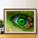 5D DIY Diamond Painting Kits Full Round Drill Green Eye Mosaic Picture Wall A
