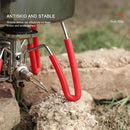 4pcs Outdoor Camping Silicone Hose Tube Cover Picnic Hiking Furnace Hose Pipe