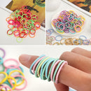 Thin Small Ponytail Hair Holder Rubber Bands Mini Hair Ropes Kids Hair Ties