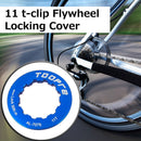 #A TOOPRE Bike Cassette Flywheel Lock Ring 11T-clip Freewheel Locking Cover Part