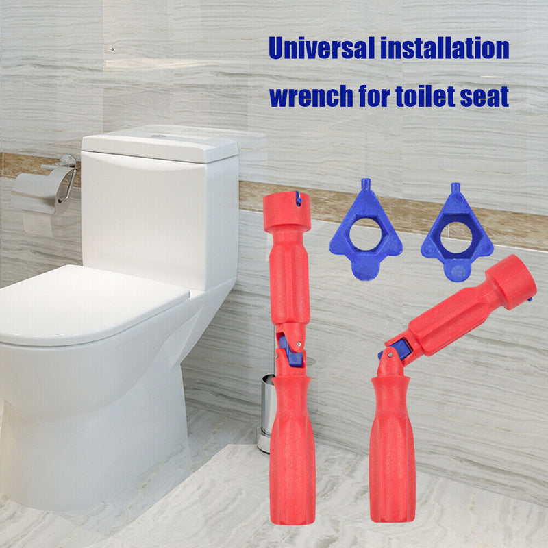 Plastic 10/13/17mm Toilet Seat Installation Wrench Spanner Repairing Tools Newly