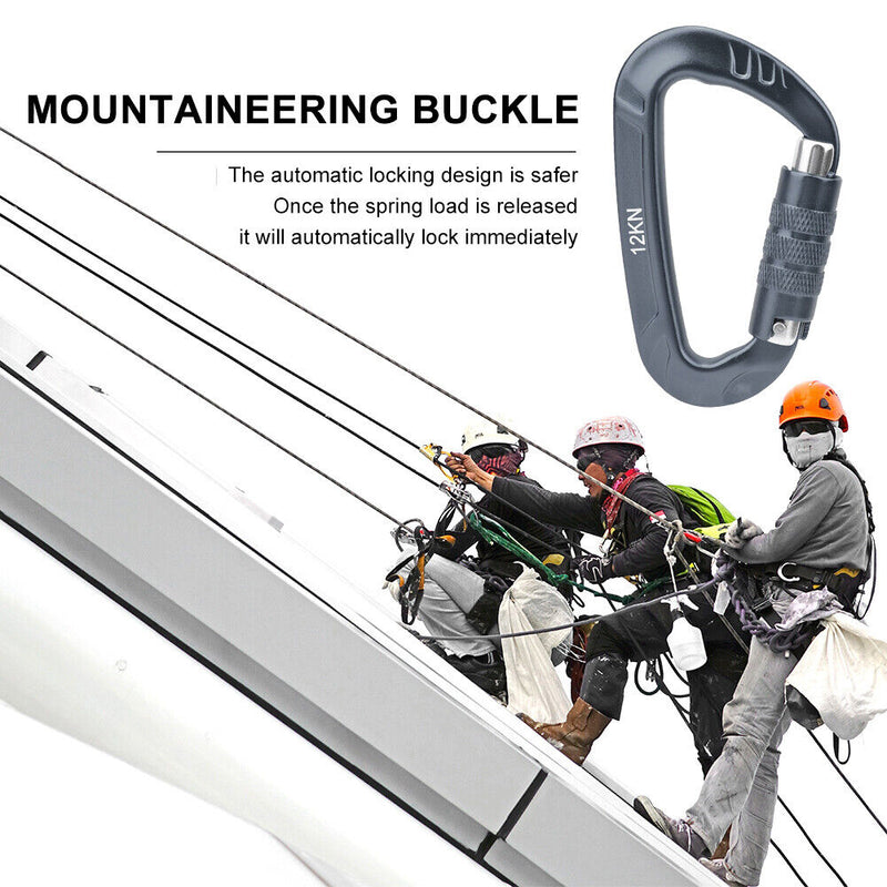 Aluminum Alloy Mountaineering Bag External Hanging Buckle Keychain Locking Ring
