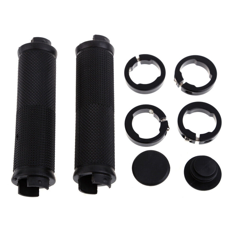 Ergonomic Mountain Bike Bicycle Double Lock-on Handlebar Grips Black
