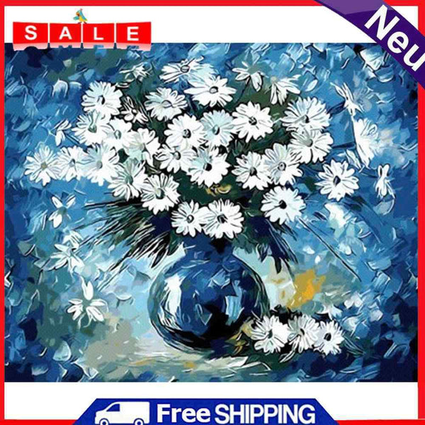 Flowers 50x40cm Oil Paint By Numbers DIY Painting M681