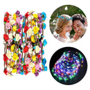 Crown Flower Christmas Party Decoration Glowing LED Wreath Light Up Headband