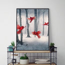 DIY Diamond Embroidery Red Birds Rhinestone Mosaic Diamond Painting Wall Gift
