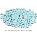 100x Star Retro Sealing Wax Bead Fire Painting Grains for Stamp (Snow Blue)