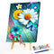 Oil Paint by Numbers Flower Butterfly Canvas Artwork Living Room Picture Decor