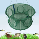 Automatic Fishing Net Trap Cage Round Shape Open For Crab Crayfish Lobster U0V2