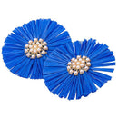 Haiqingqin Women's Fashion Earrings, Geometric Beads, Beach Jewelry, Zinc,