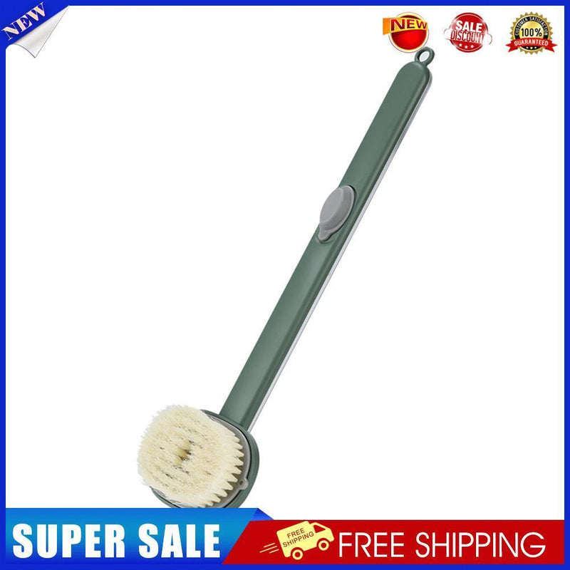 Long Handle Exfoliating Bath Skin Brush Body Scrub Shower Cleaning (Green)