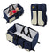 Waterproof Baby Crib Changing Diaper Foldable Mummy Shoulder Bag (Dark Blue