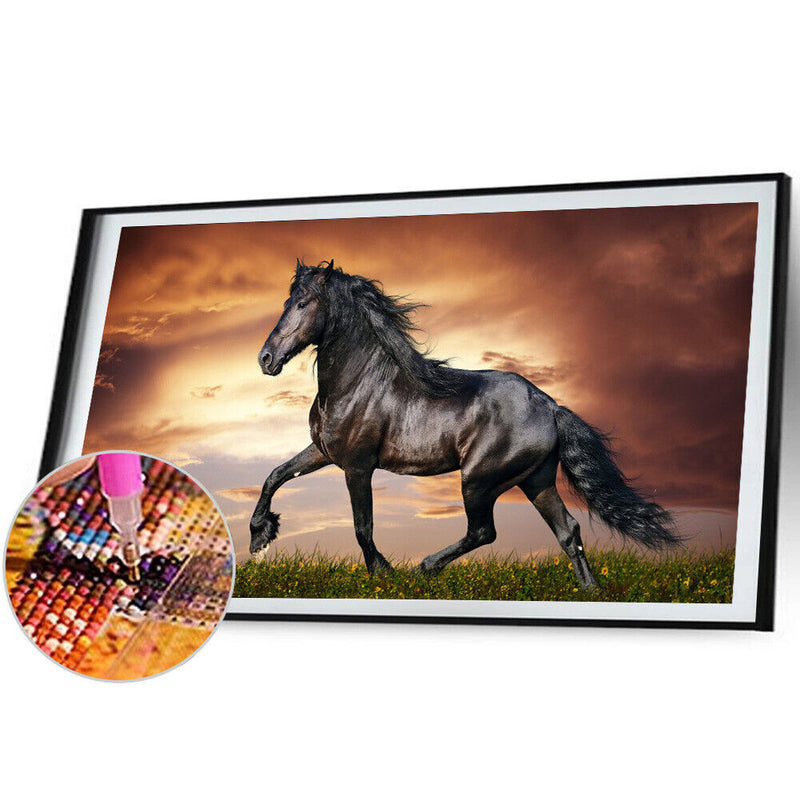 Diamond Painting 5D Galloping Horse DIY Full Square Drill Art Kit Rhinestone Set