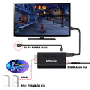 Portable Ypbpr Input for PS2 to HDMI-compatible Audio Video Converter Adapter