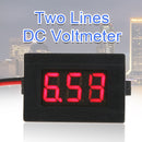 0.36inch LED Digital Voltmeter DC 4.5-30V Two Line Volt Meter(Red) Newly