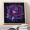 5D DIY Full Drill Square Diamond Painting Purple Rose Cross Stitch Mosaic