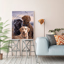 DIY Paint By Number Kit Dog Animal Series No Frame for Home Decoration Art